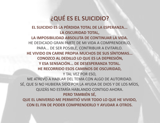 ¿Qué es el suicidio? Mayo 23 de 2010